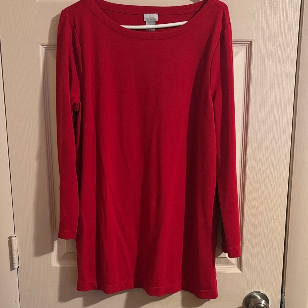 Chico's Vibrant Red Blouse